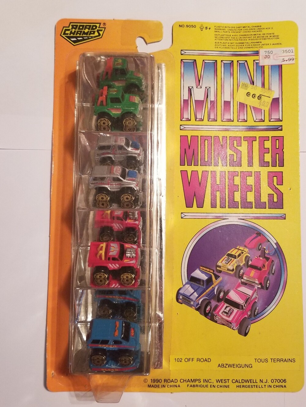 Road Champs Mini Monster Wheels Trucks Unopen